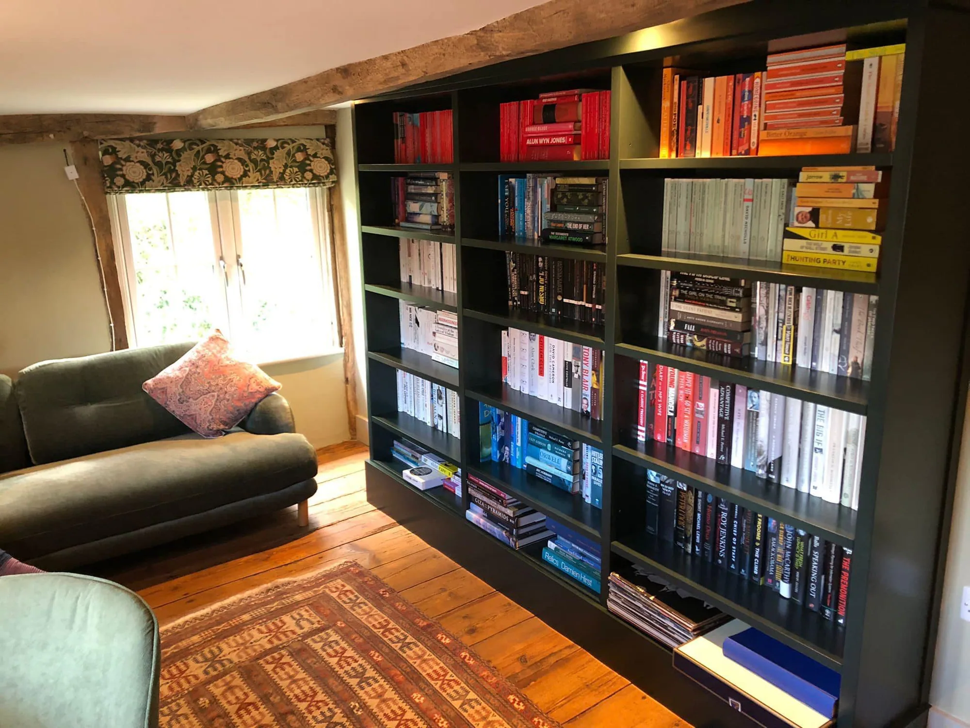 Handmade bookcase and library shelving