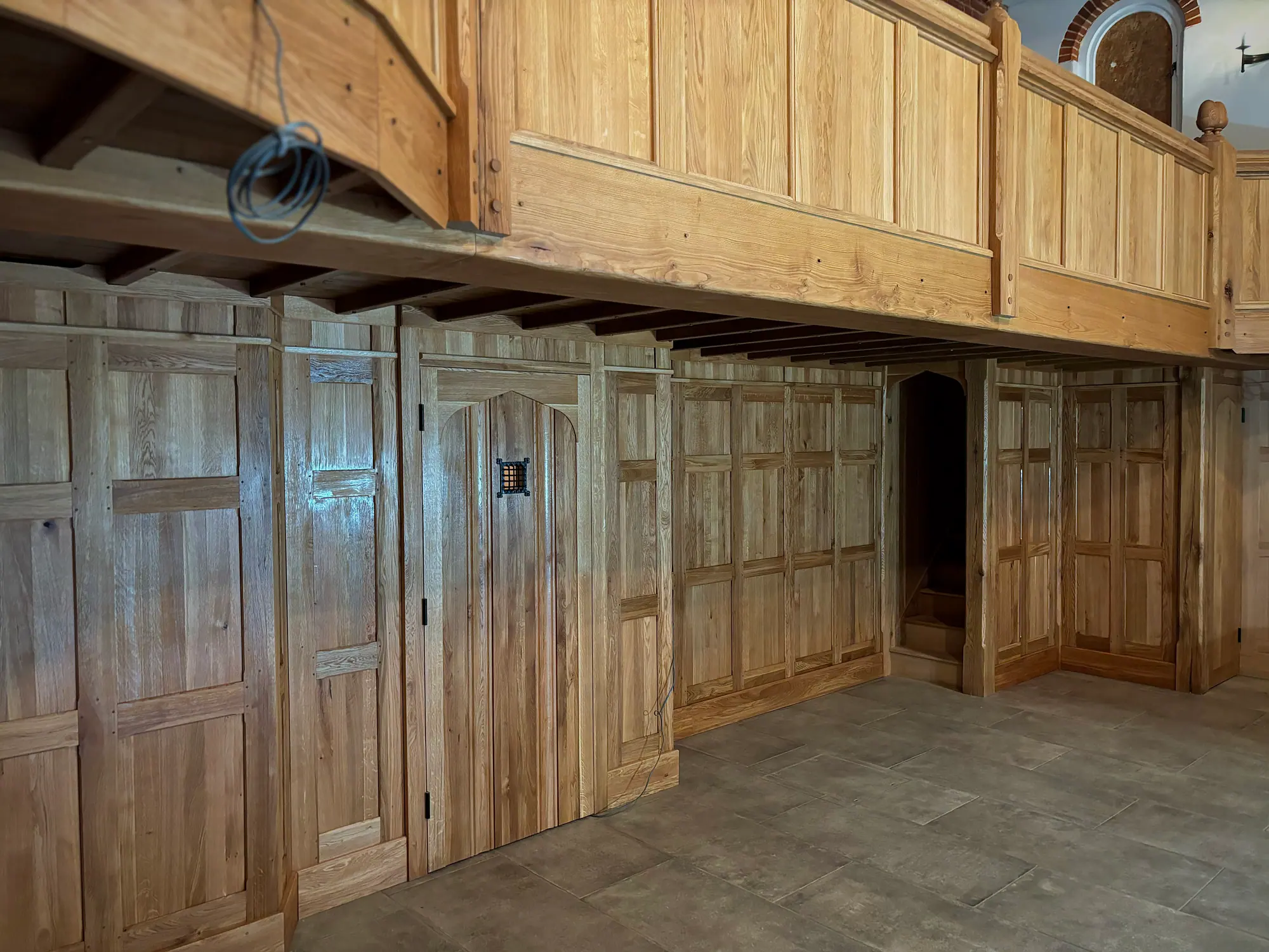 Solid oak library bookcase in the Burnham Market portfolio